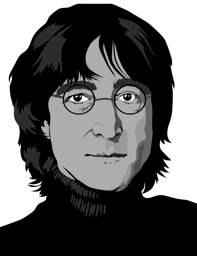 John Lennon Portrait clipart