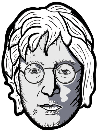 John Lennon Portrait By blambasa clipart