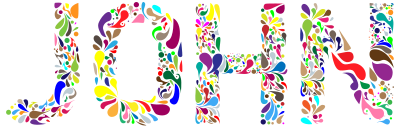 John Typography clipart