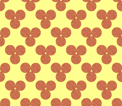 Joined spirals pattern clipart