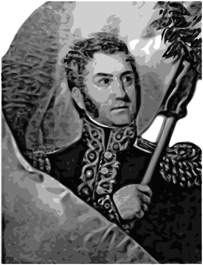 JosÃ© de San MartÃ­n 1st President of Peru clipart