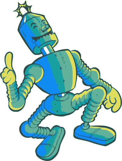 Joyous Robot clipart