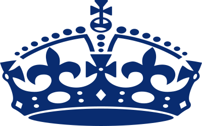 Jubilee crown blue clipart