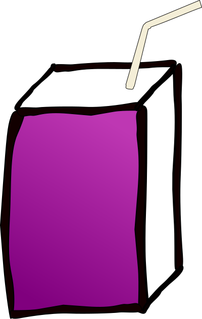 Juice box clipart