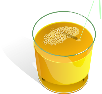 Juice glass clipart