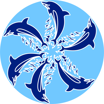 Jumping dolphin clipart