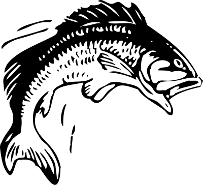 Jumping fish clipart