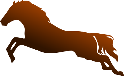 Jumping horse clipart
