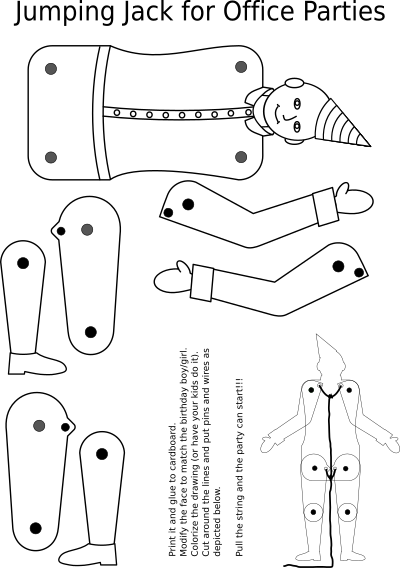 Jumping Jack coloring page clipart