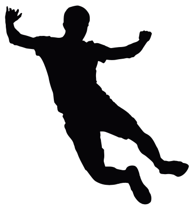 Jumping Man Silhouette 2 clipart