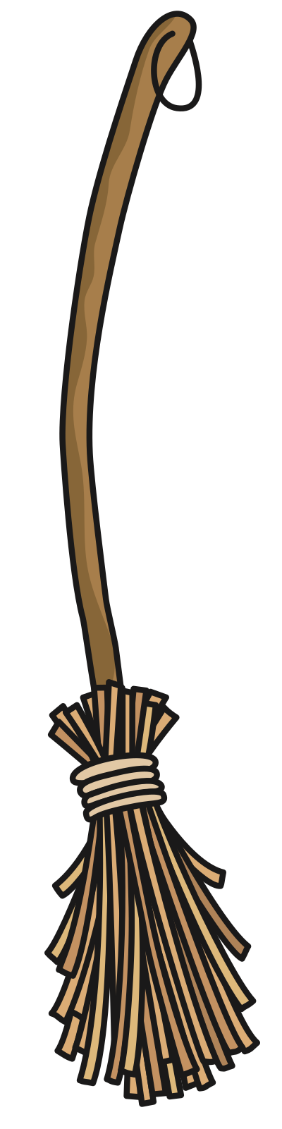 Just a Classic Broom clipart