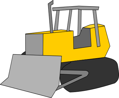 Just Bulldozer clipart