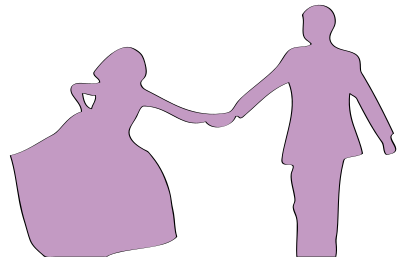 Just married clipart