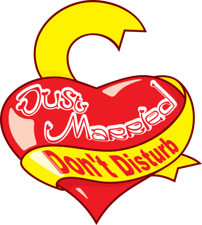 'Just Married' heart clipart