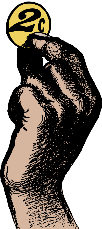 Just My Two Cents clipart