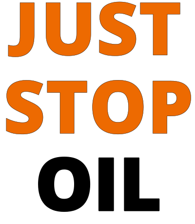 Just stop oil unofficial black anti-fossil fuel clipart