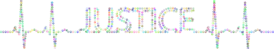Justice Peace EKG Colorful clipart