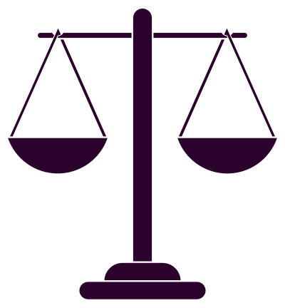 Justice Scales Silhouette 2 clipart