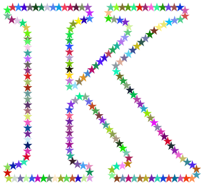 K Stars clipart