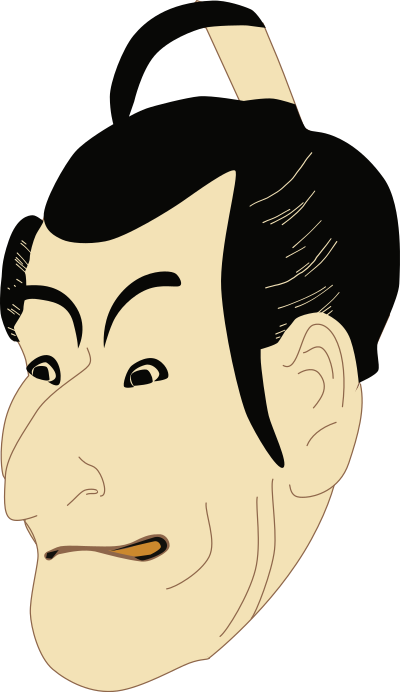 Kabuki actor clipart