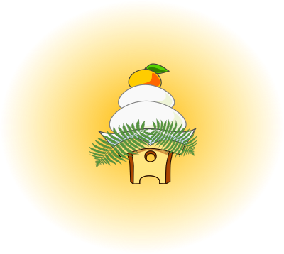 Kagami mochi clipart
