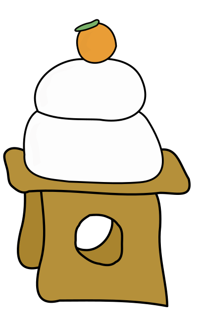Kagami Mochi clipart