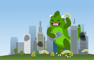 Kaiju City clipart