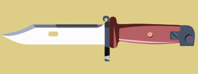 Kalashnikov bayonet clipart
