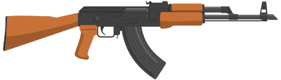 Kalashnikov (flat) clipart