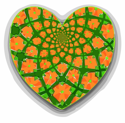 Kaleidoscope Hearts 2 clipart