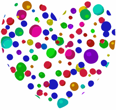Kaleidoscope Hearts clipart