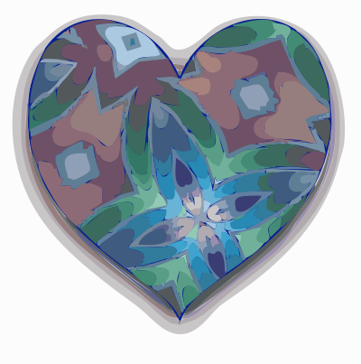 Kaleidoscope Hearts 3 clipart