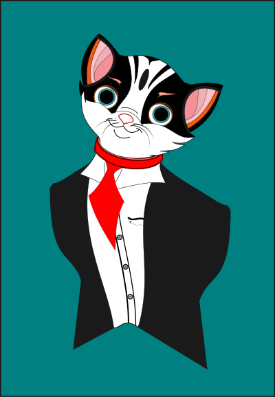 Kalu, a tomcat clipart