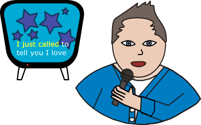 Karaoke Man clipart
