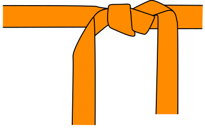 Karate belt clipart