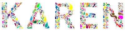 Karen Typography clipart