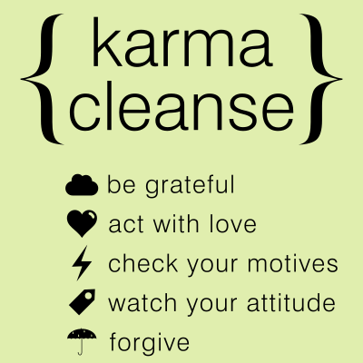 Karma Cleanse Typography clipart