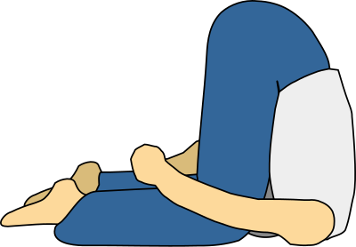 Karnapidasana clipart