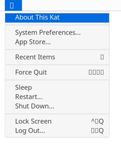 katOS Kat Menu clipart