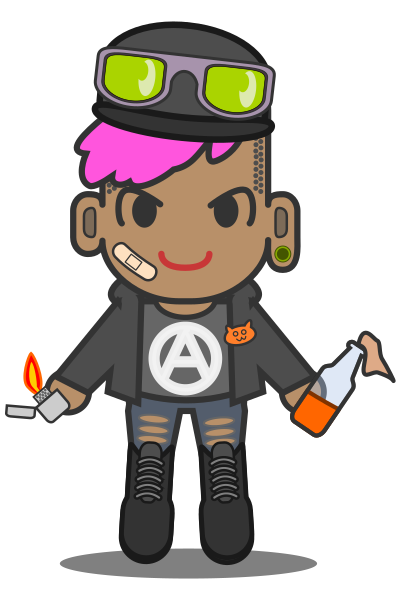 Kawaii Antifa clipart