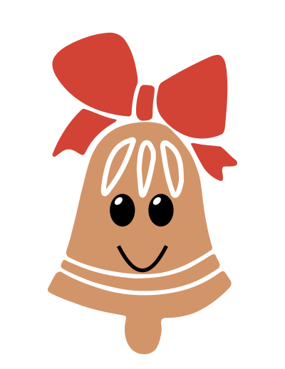 Kawaii Bell Smiling clipart