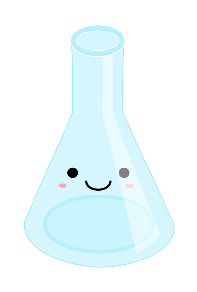 Kawaii Erlenmeyer Flask clipart