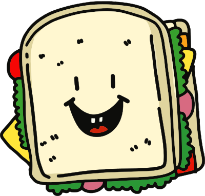 Kawaii Sandwich clipart