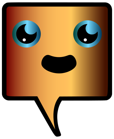 Kawaii Speech Bubble clipart
