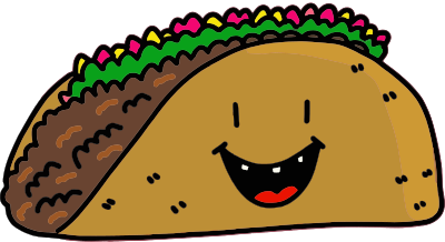 Kawaii Taco clipart