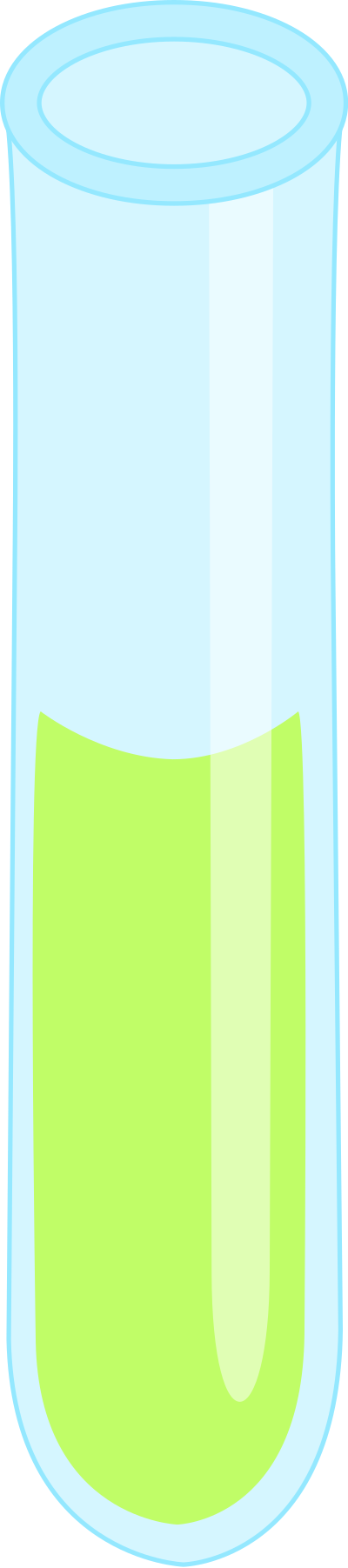 Kawaii test tube with liquid - REMIXED clipart
