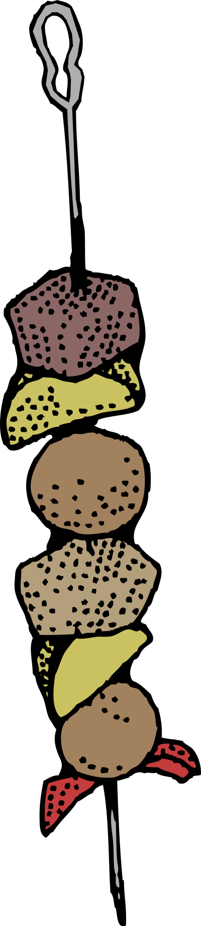 Kebob - Colour clipart