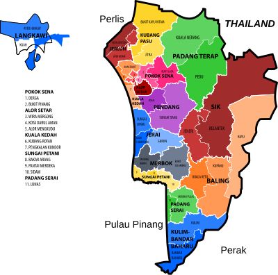 Kedah new electoral map clipart