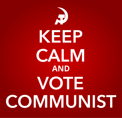 KEEP CALM AND VOTE COMMUNIST clipart