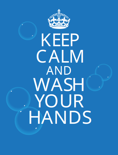 Keep calm and wash your hands clipart